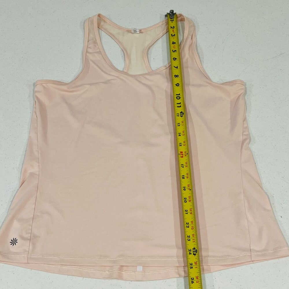 Athleta Mesh Chi Tank Top Small 210174 Pink Ballerina Gown Large EUC - Picture 3 of 8